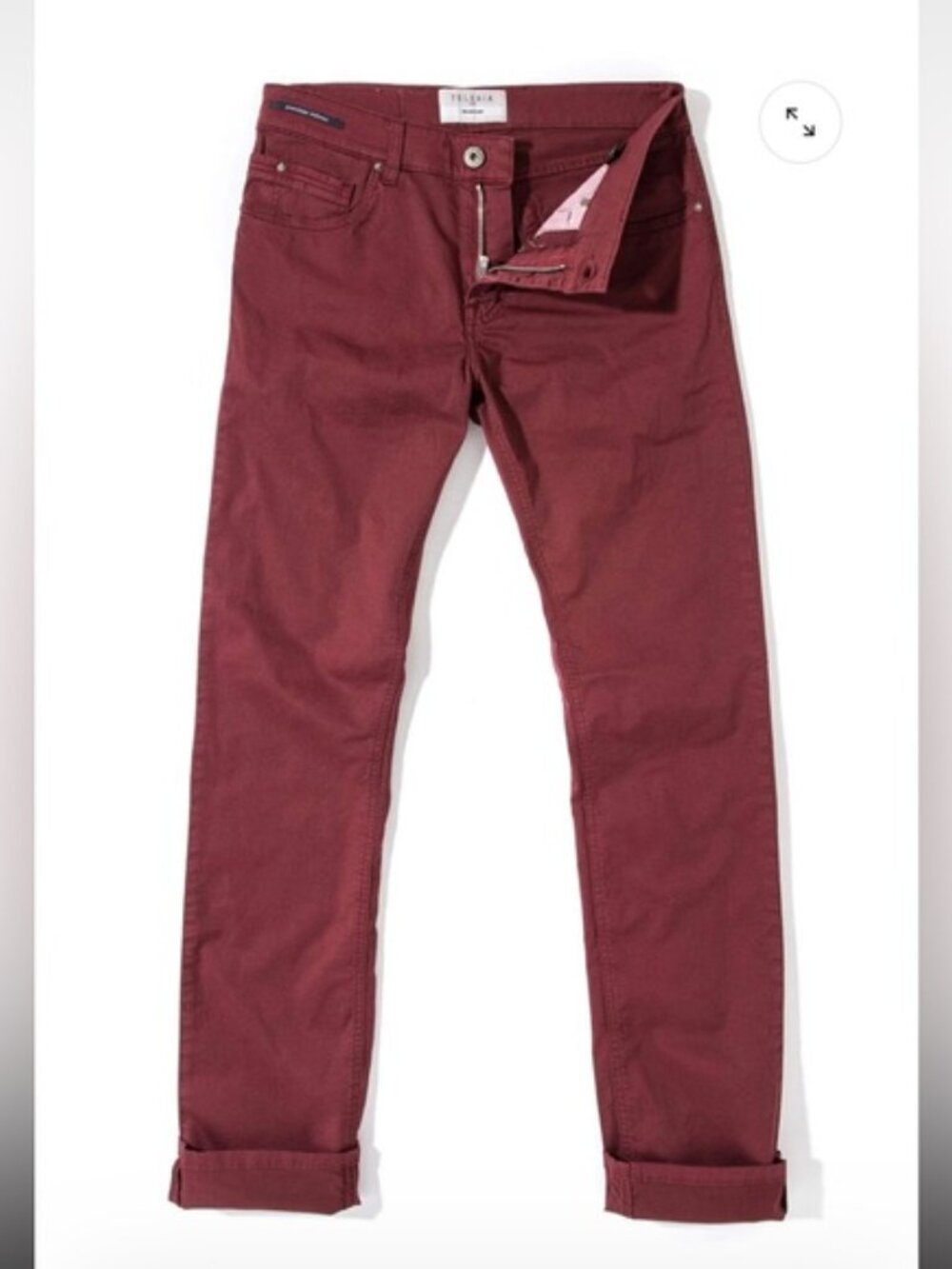 Teleria Zed Italia Men’s Pants Fowler Ultralight Performance Pants Bordeaux 38